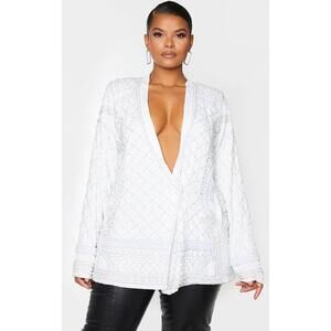 Pretty Little Thing Embellished Blazer